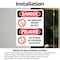Signmission 3.5 in Width, Vinyl Decal, Rectangle, Bilingual OS-2PACK-DS-D-35-VS-1481 - alternate 3